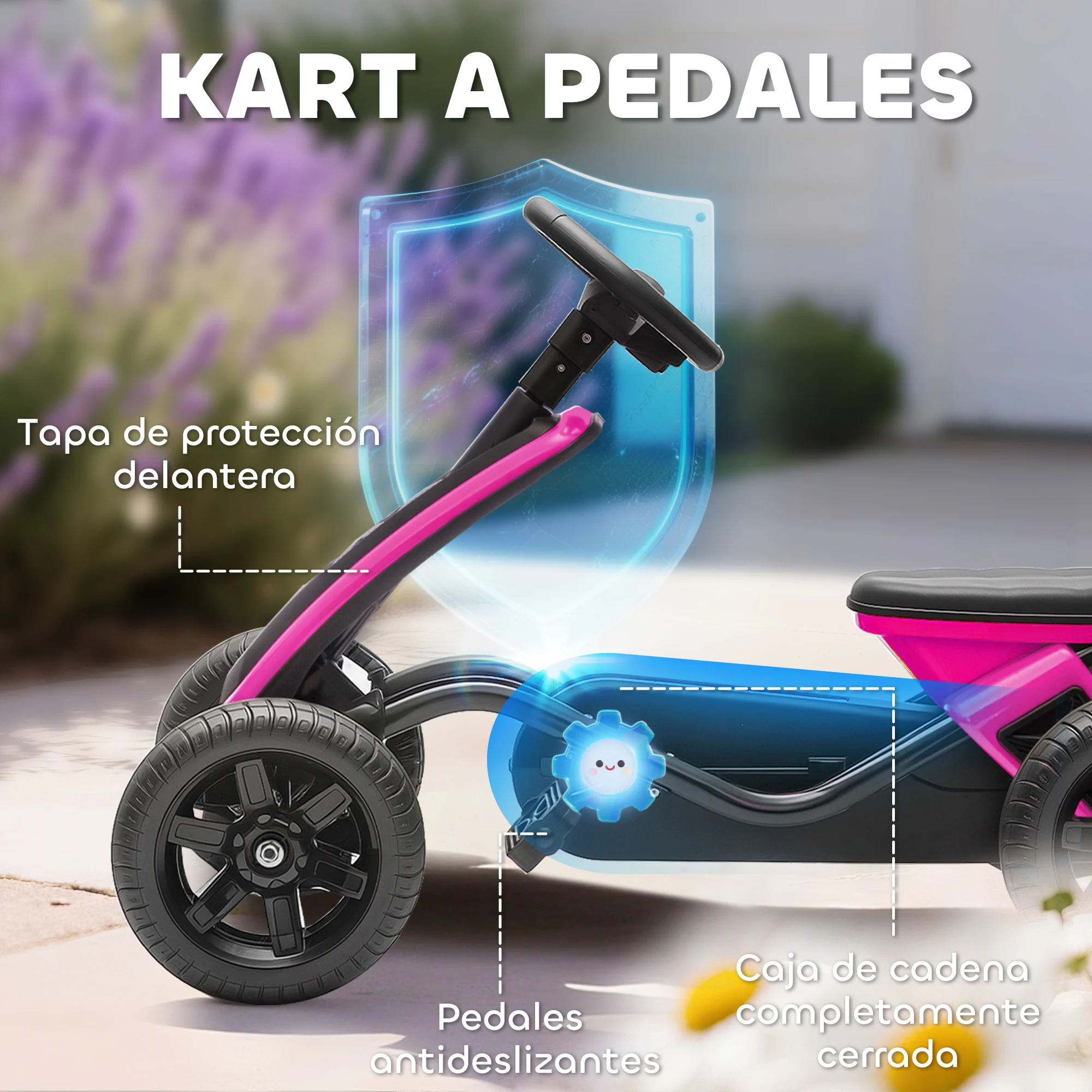 دواسات Aiyaplay Kart، Go Kart بعجلات إيفا غير قابلة للانزلاق، إطار معدني، تحميل 30 كجم، للأولاد والبنات من عمر 2 إلى 5 سنوات
