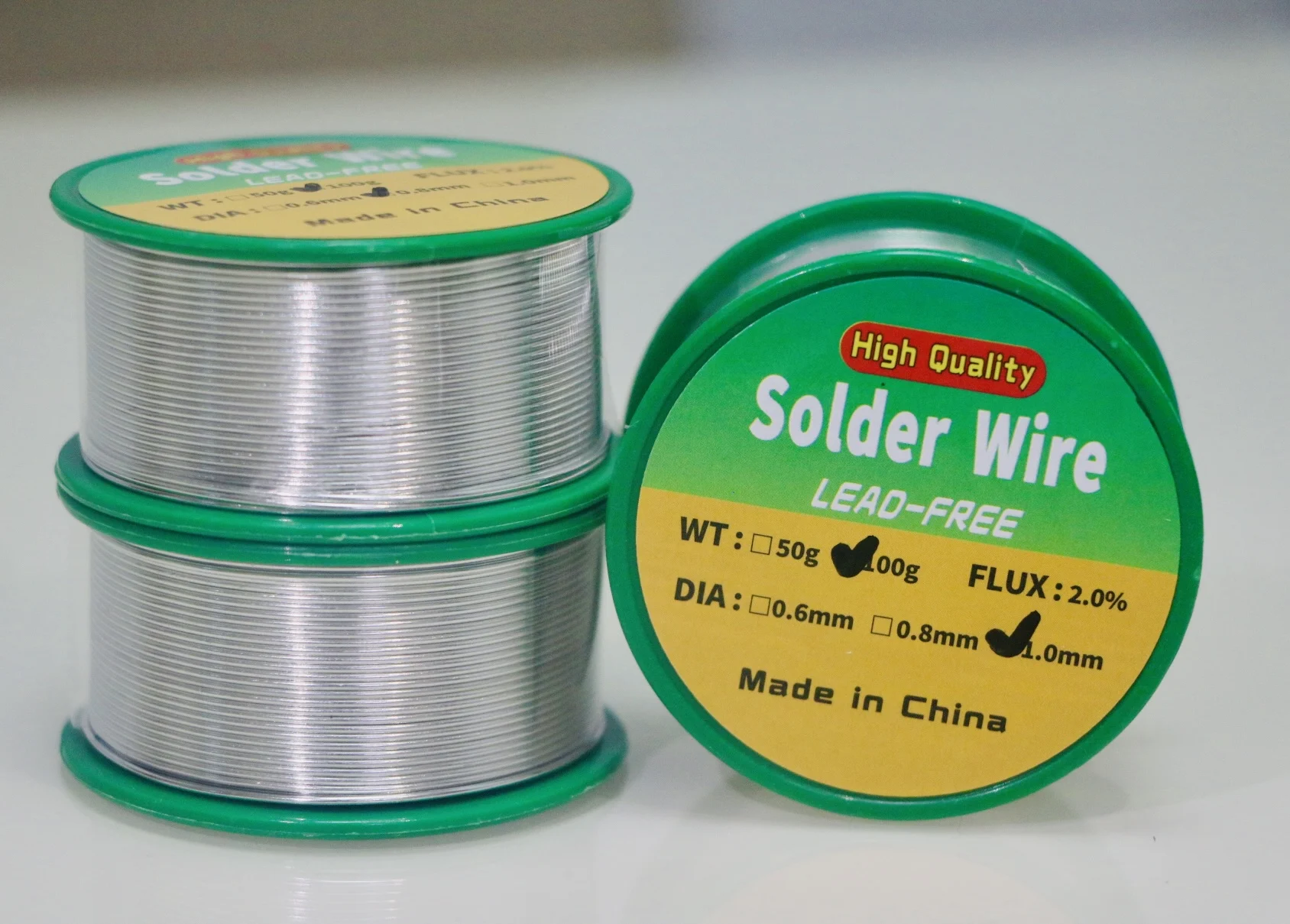 Low Melting Point Lead-Free Solder Wire Coil SN99.3/Cu0.7 High Purity Environmental Protection Flux for Maintenance