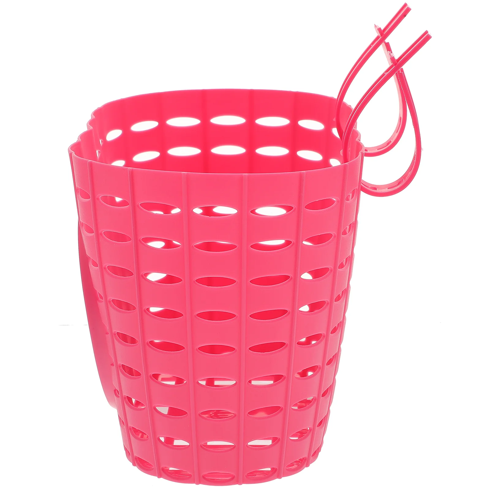 1pc Plastic Children Basket Detachable Bike Storage Basket for Kids Bike(Pink) bike basket plastic bike basket