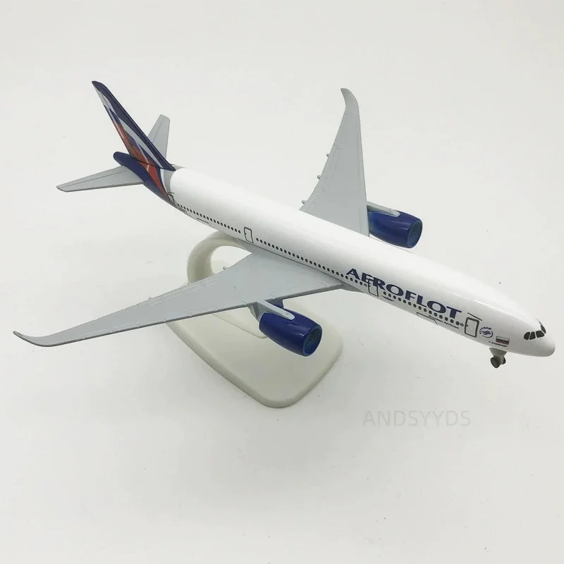 Maßstab 1:400 A350 20 cm Legierung Metall Russland Aeroflot 350 Modell Flugzeug Diecast Modell Flugzeug Kits Spielzeug Kinder Geschenk