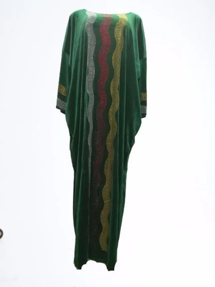 Velvet African Dresses For Women 2020 Autumn Africa Clothing Muslim Long Maxi Dress High Quality Fashion African Dress For Lady