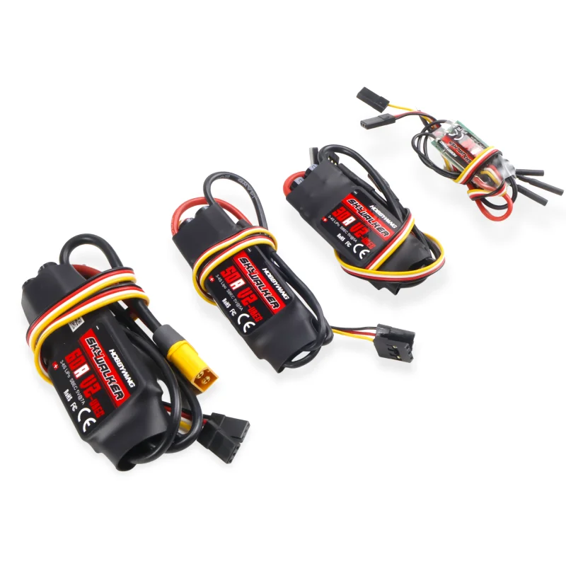 Producto genuino Hobbywing Skywalker V2 15A /20A /40A /60A controlador de velocidad ESC con UBEC para RC FPV Quadcopter RC aviones Drone