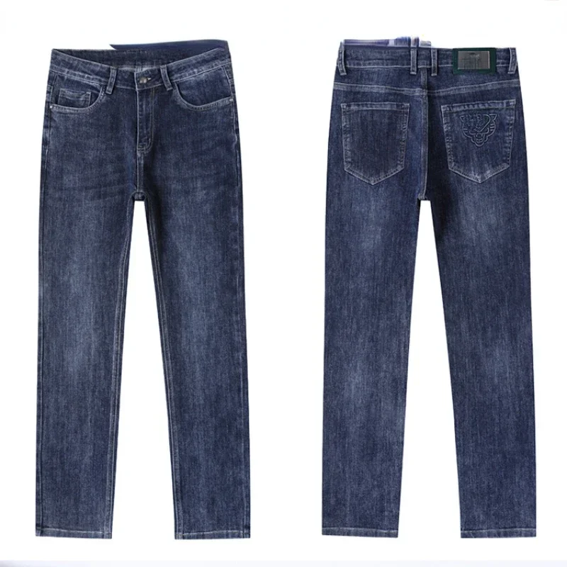 2024 Pantaloni lunghi elasticizzati larghi casual da uomo d'affari di marca di moda Four Seasons