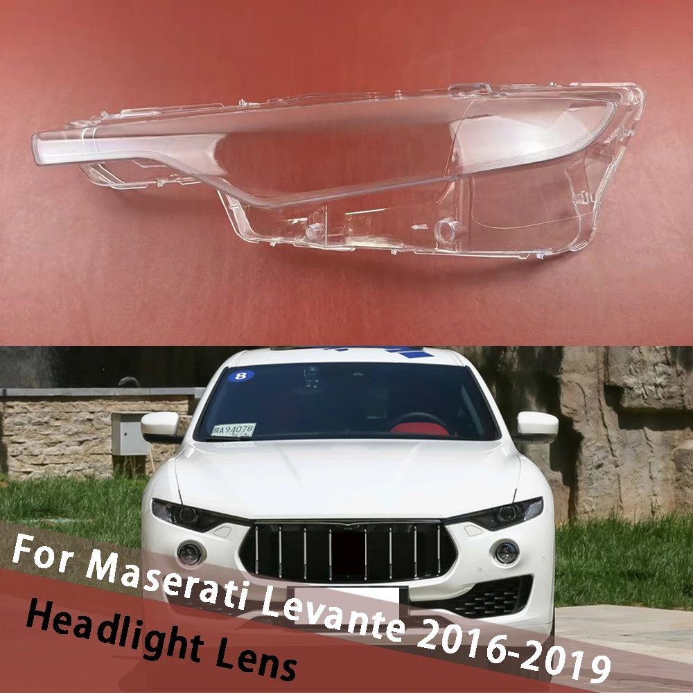 

For Maserati Levante 2016 2017 2018 2019 Headlamp Cover Transparent Lamp Shade Headlight Shell Lens Plexiglass Replace Housing