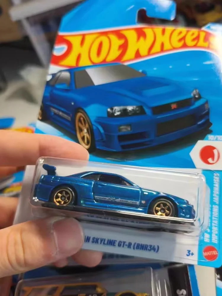 New 2026k Car Hot Wheels Nissan Skyline Gtr R34 1/64 Alloy Die-Casting Models Collection Hobby Vehicle Fans Toy Fast Shipping