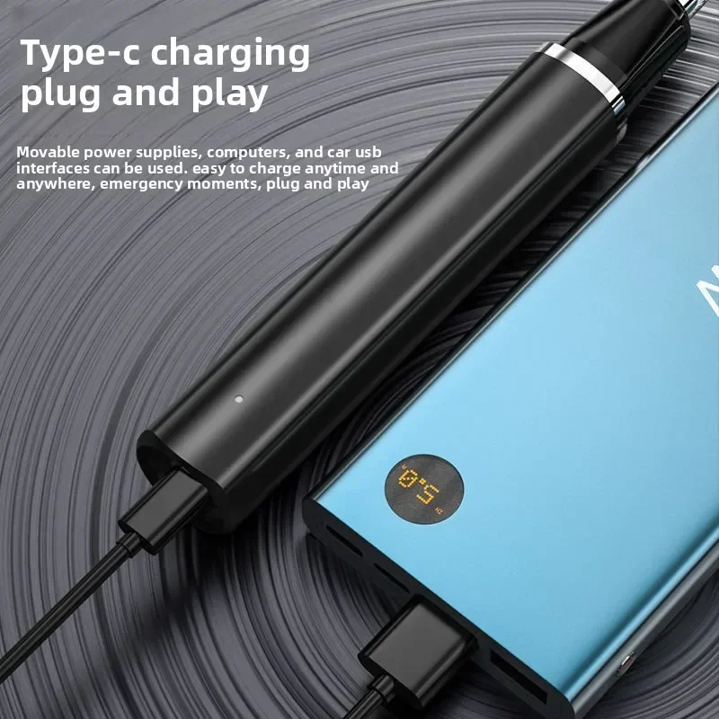 جديد المحمولة الكهربائية الأنف الشعر المتقلب USB قابلة للشحن الأنف الشعر المتقلب للجنسين الأنف تجويف الأنف إزالة الشعر #3