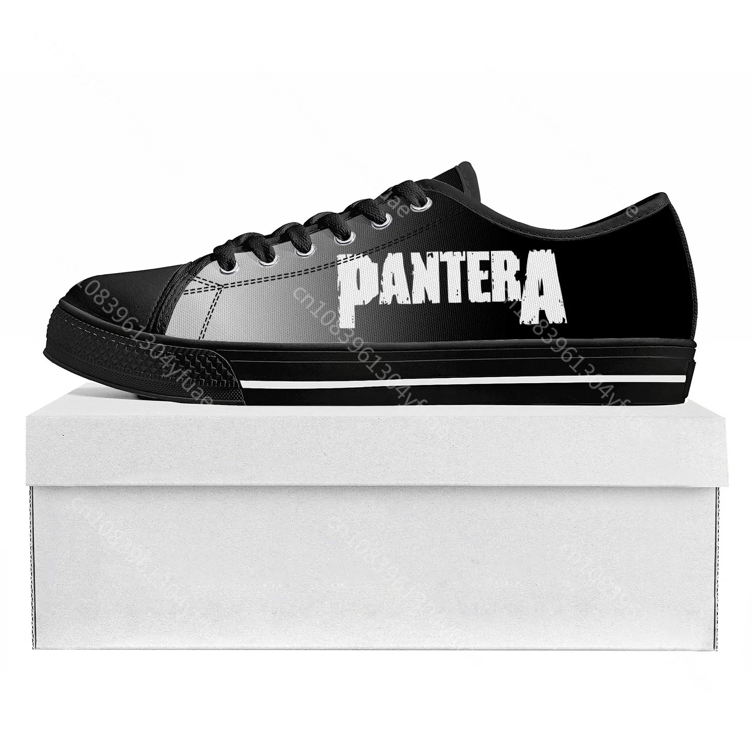 Pantera Metal Band Pop Low Top High Quality Sneakers Mens Womens Teenager Canvas Sneaker  Prode Casual Couple Shoes Custom Shoe