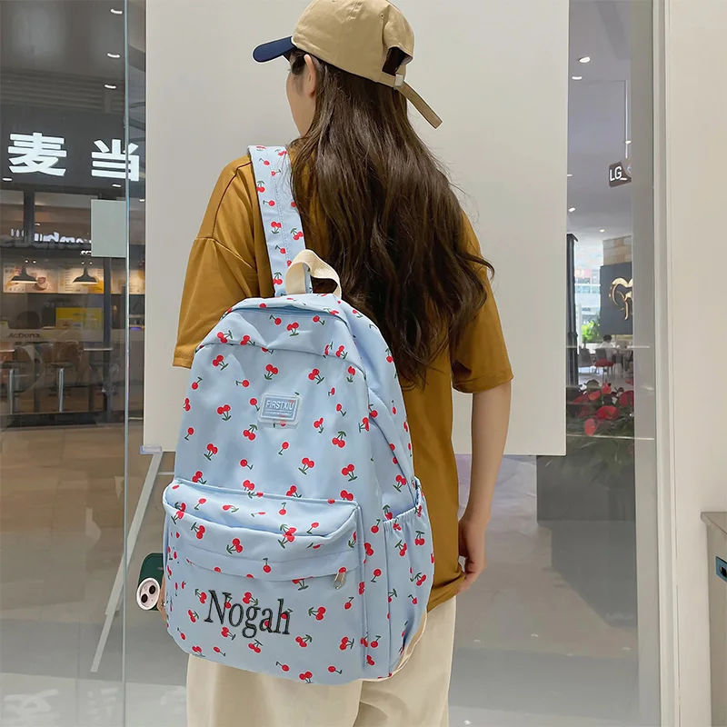 Personalized New Fashion Backpack Small Flower Fresh Girl Student backpack Large Capacity Junior High School Backpack Trend