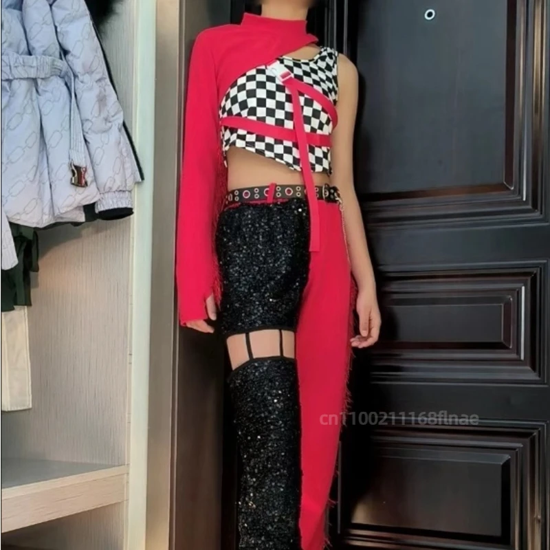 أزياء رقص الجاز العصرية للفتيات، مجموعات رقص الشوارع للأطفال، مجموعات أزياء أداء الهيب هوب للأطفال