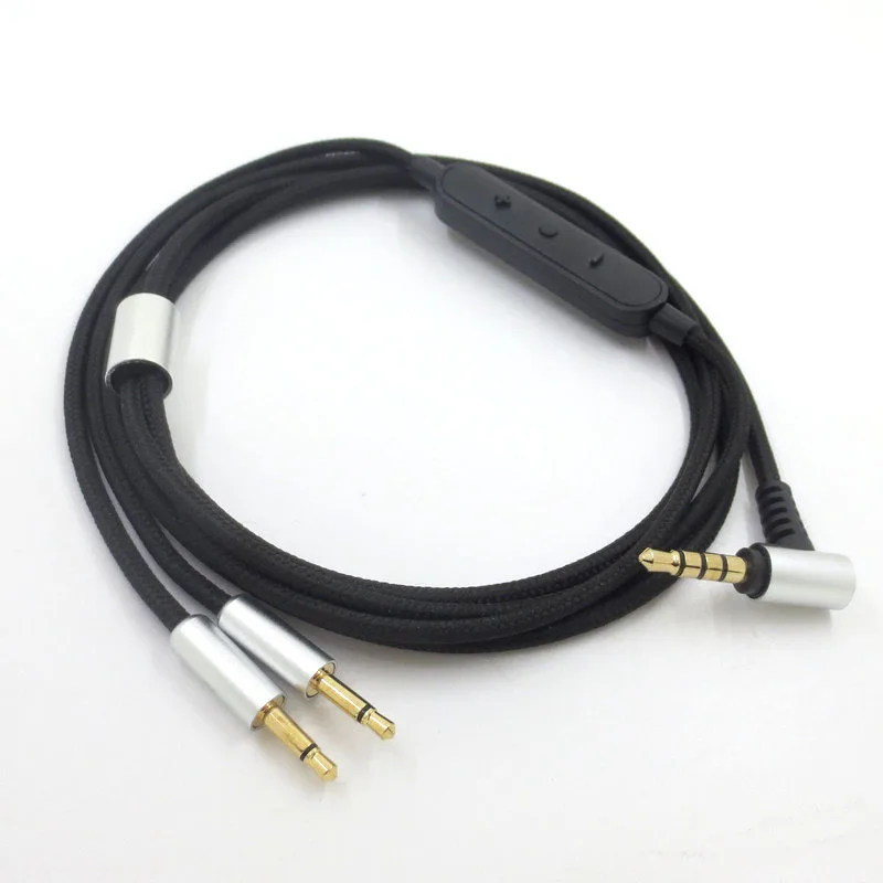 1 Pc Replacement 3.5mm to 2.5mm Earphone Cable for Sennheiser HD202 HD477 HD497 Headset Audios Cord with Tuning Function