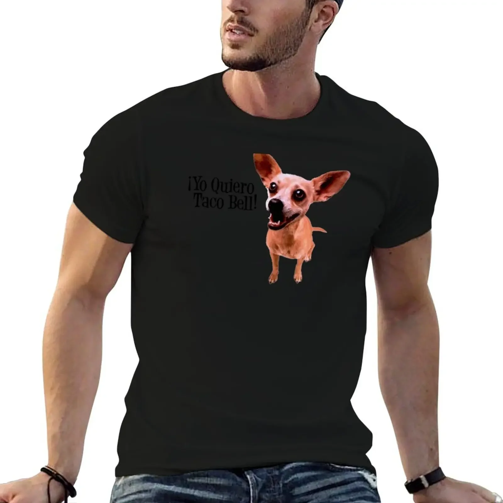 

Yo quiero Taco Bell chihuahua T-Shirt plus size tops man clothes cute clothes boys animal print clothing for men