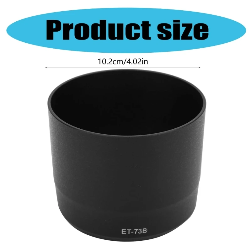 ET73B Lens Hood for EF 70-300mm f/4-5.6L IS Camera Lens Shock Resistant 67mm Diameter Lens Guard