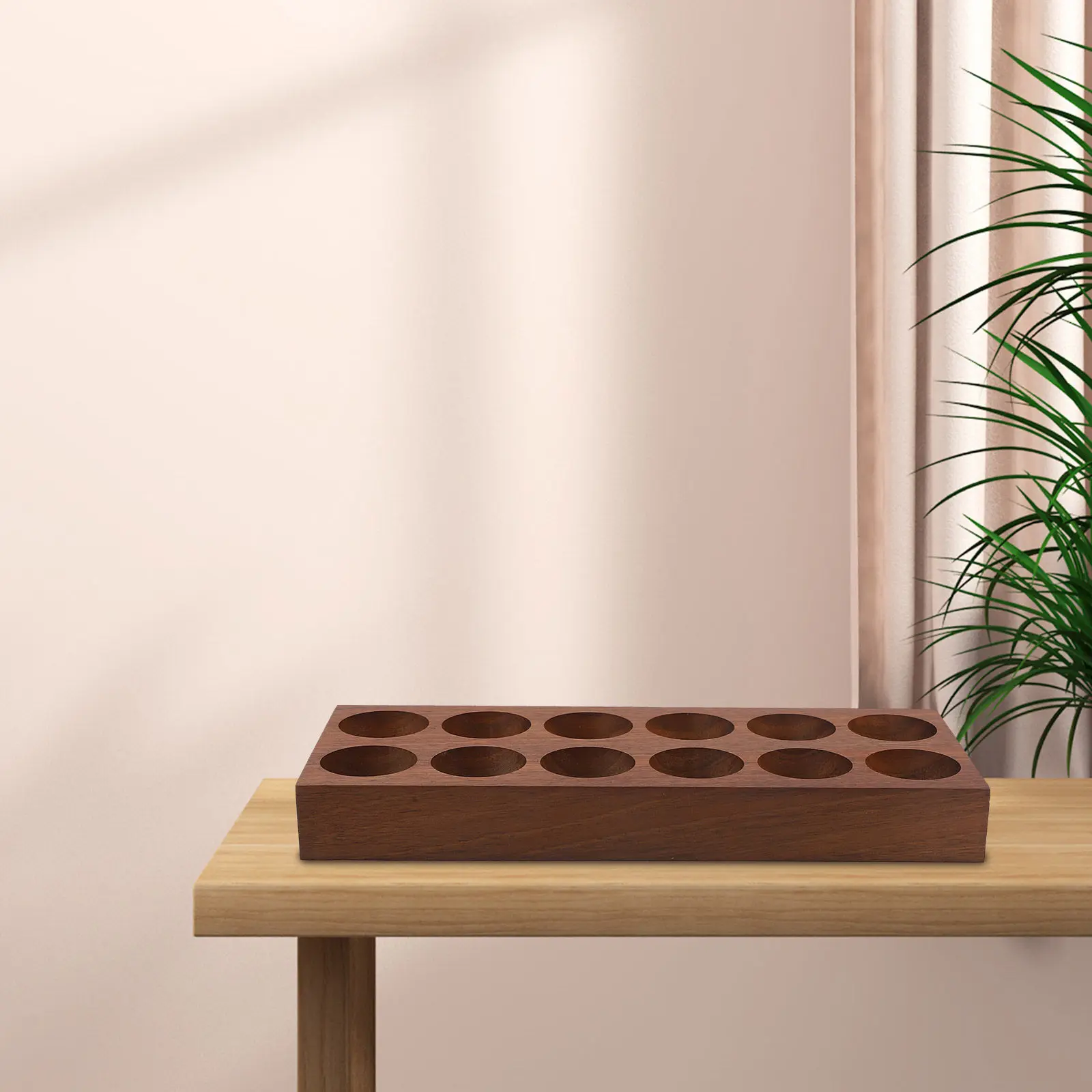 Test Tubes Holder Coffee Bean Tube Organizer Wooden Display Stand Sampling Tube Rack Reusable Storage Organizer