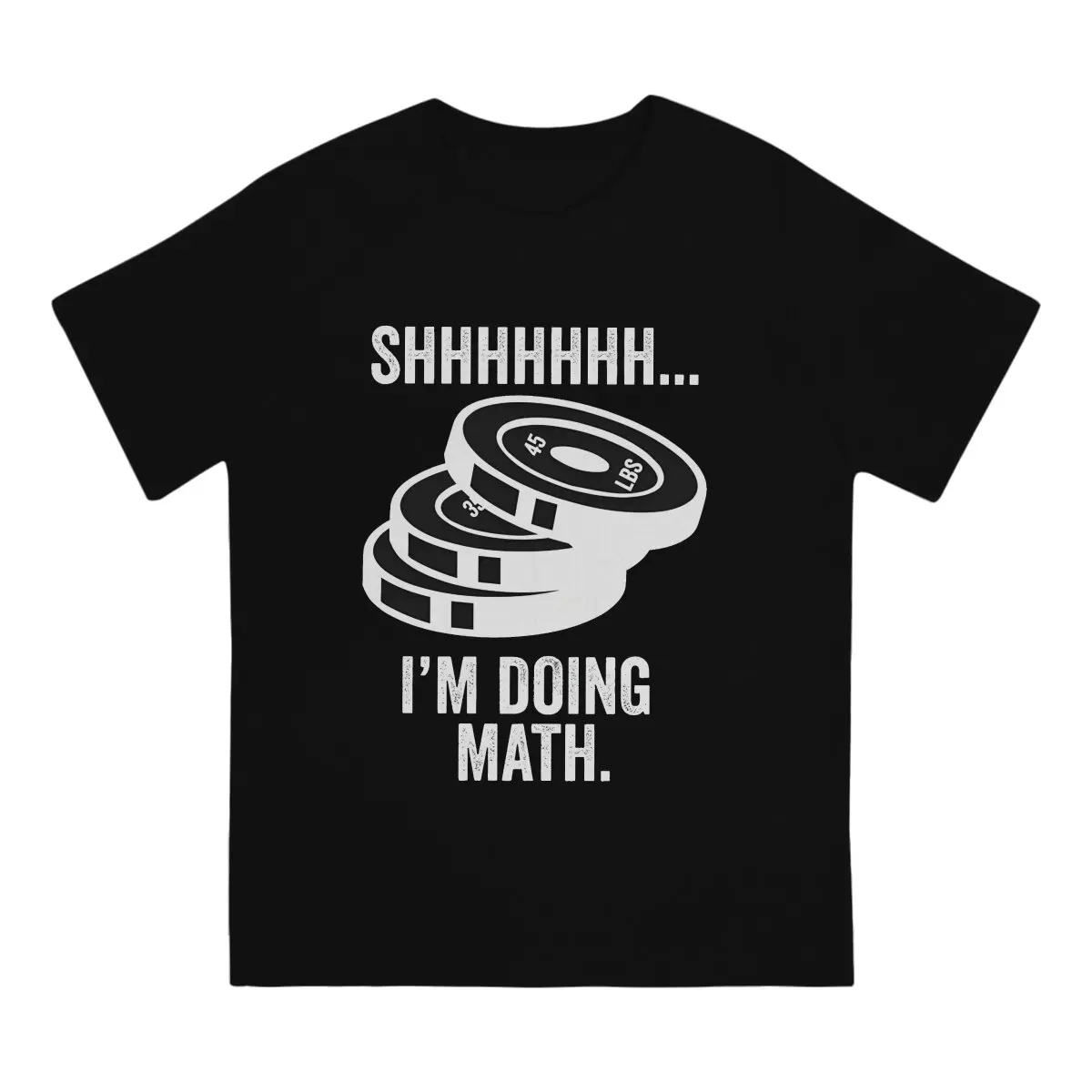 Shh Im Doing Math Men TShirt Crossfit O Neck Short Sleeve Fabric T Shirt Humor High Quality Gift Idea