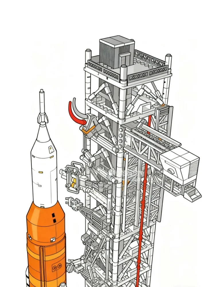 

New 3601 pieces of Artemis Space Launch system building blocks rocket spacecraft home office model birthday gift decorations