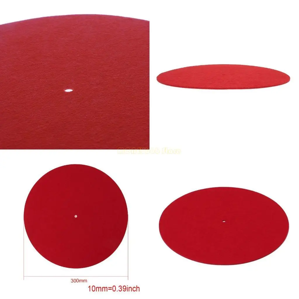

F62C 12Inches Turntables Pad 3mm Thick For Record Players Scratches Resistant