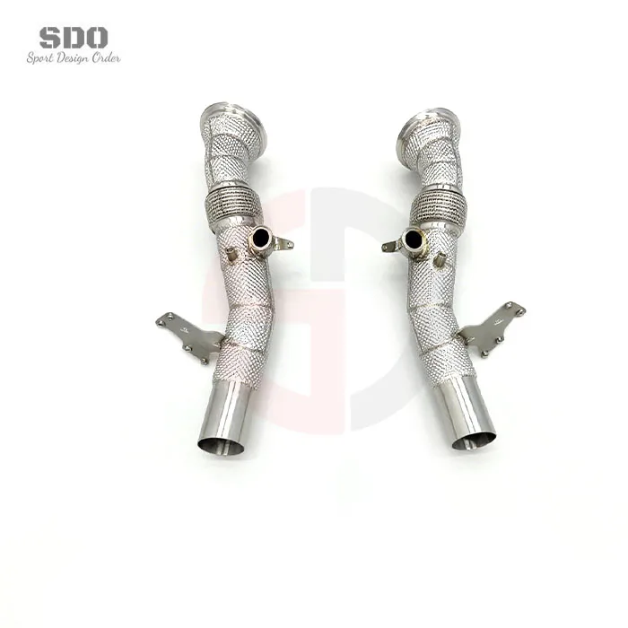 Tuning Exhaust Downpipe for  296 GTB V6 2021-2024 3.0T Stainless Steel Car Free Flow Pipe Sport Sound Exhaust System