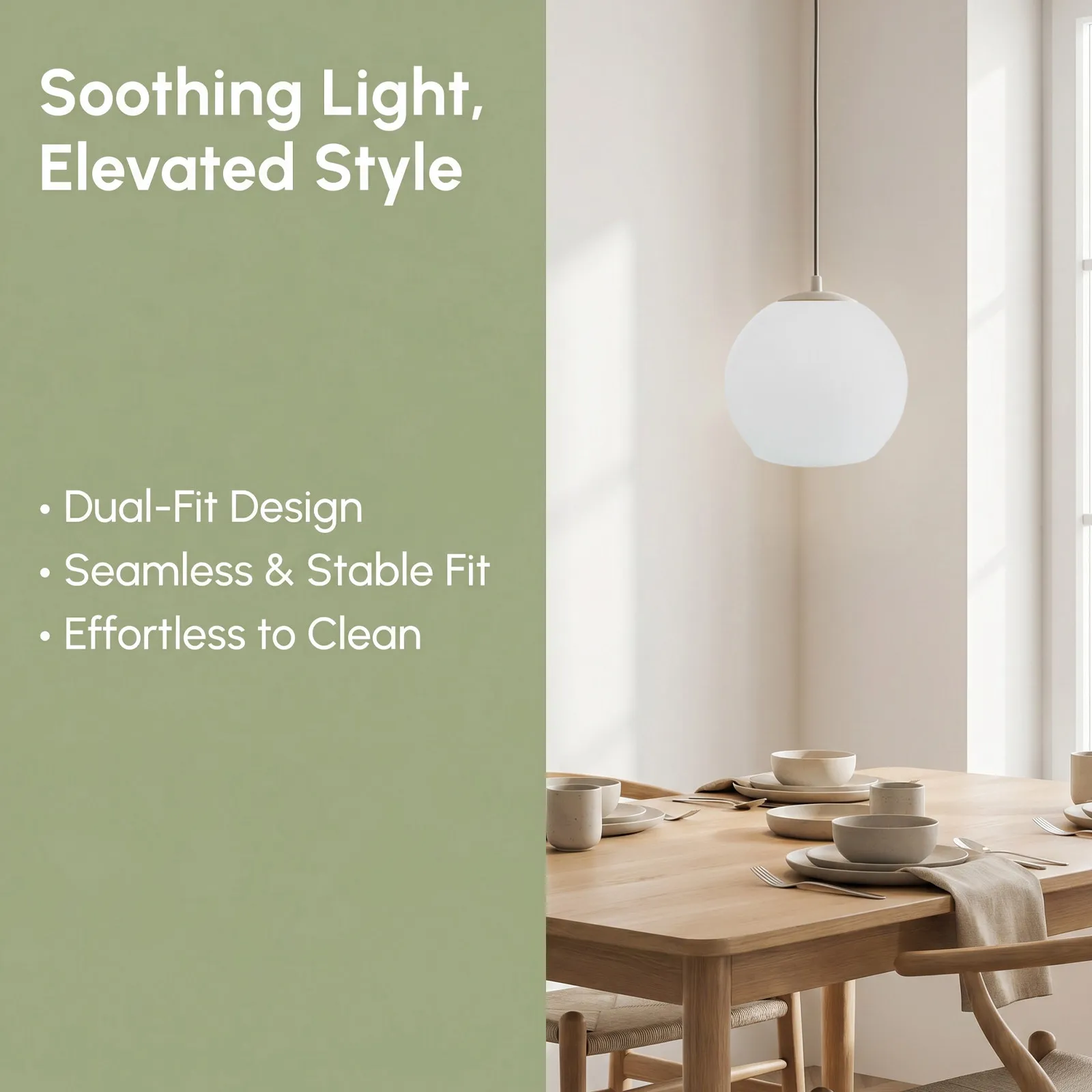 White Frosted Glass Globe Lamp Shade for E14/E27 Bulbs – Pendant & Wall Sconce Lighting Cover 4