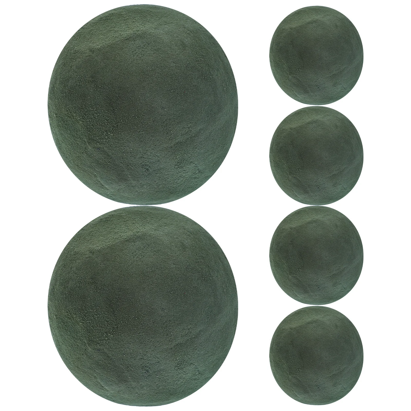 

6 pcs 12Cm Round Flower Mud Blocks Green Eco-Friendly Dry Floral Foam For Wedding Birthday Party Garden Decoration Supplies
