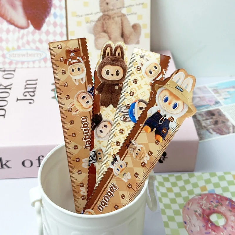 Rubble Ruler For Elementary School Students, Cute Cartoon Acrylic Ruler With High Aesthetic Value, Creative Stationery For Child