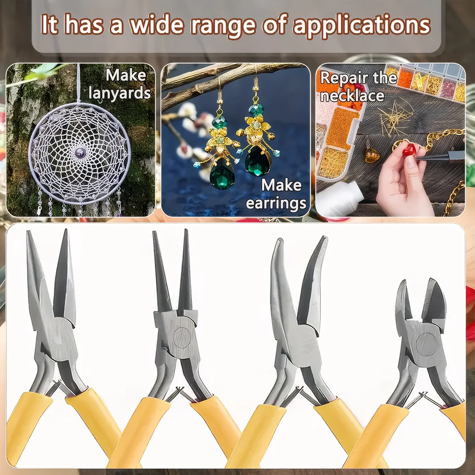 6/4/1pcs Yellow Jewelry Making - Jewelry Making Loop Pliers review and price