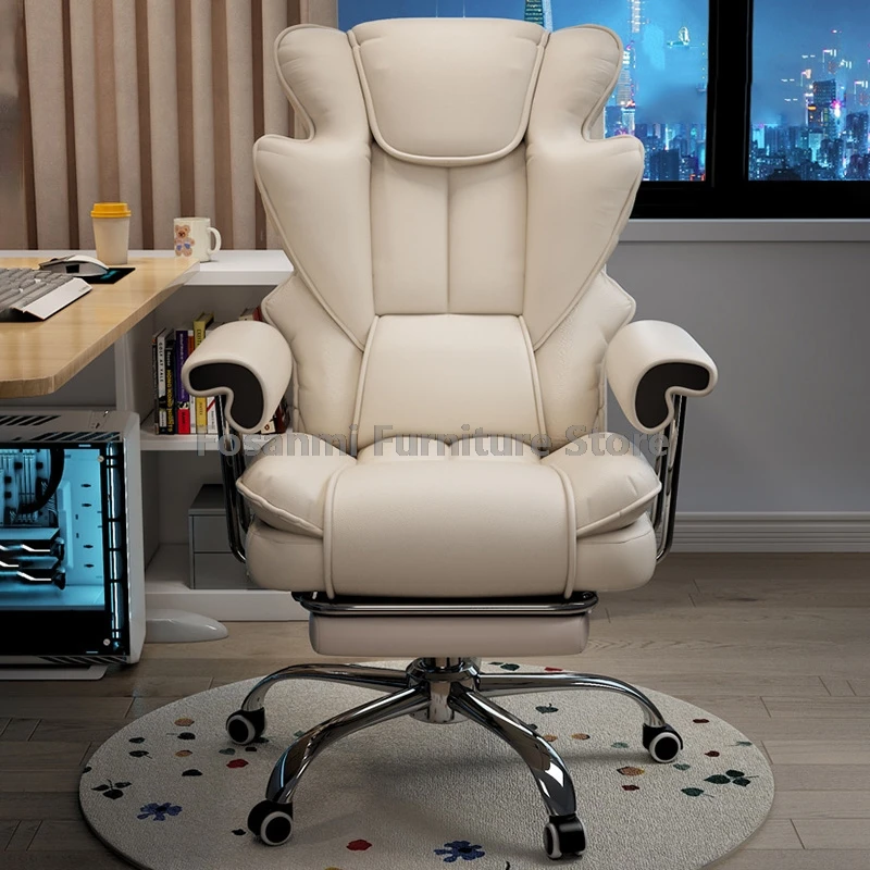 Racing สไตล์หนัง Gamer เก้าอี้ปีกพนักพิง ERGONOMIC Reclining GAMING เก้าอี้สําหรับ Home Modern Office PC เก้าอี้หมุน