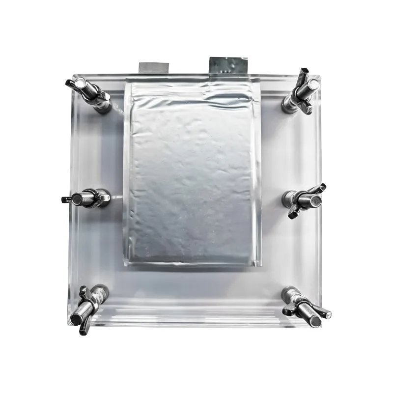 Acrylic Pressure Clamp Soft Pack Battery Electrochemical Test Fixture