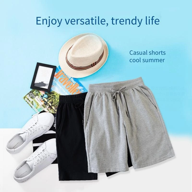 

Summer Men's Casual Sports Shorts Loose Quick Drying Five Quarter Pants Trendy Breathable Outerwear Men's Wholesale