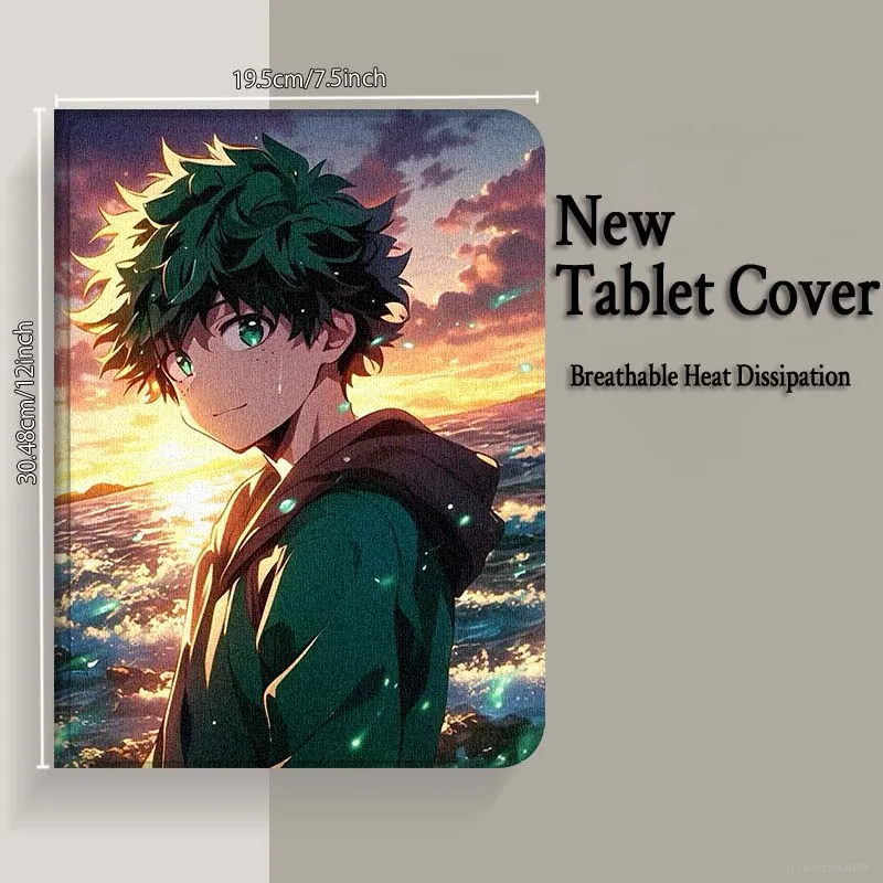 My Hero Academia Beliebt für iPad Pro Air Mini 2 3 4 5 6 7 7th 8th 9th 10th 11th 10.2 9.7 10.5 10.9 11 12.9 13 Tablet-Hülle