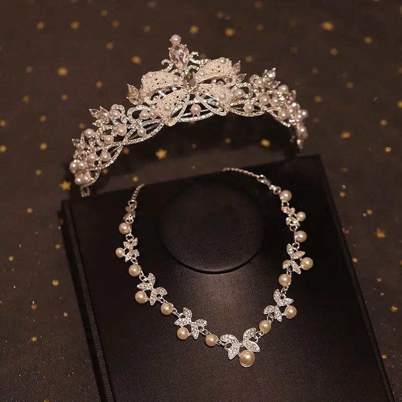 Headwear Children's Birthday Princess High-end Atmospheric Headband Exquisite Girls' Crown Performance Host Headrest