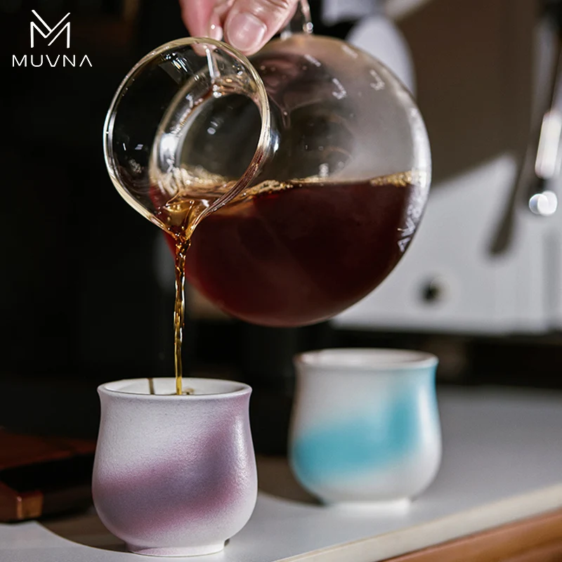 

MUVNA 120ml Ceramic Coffee Tasting Cup, Professional Aroma Assessment Cup for Coffee Cupping & Sensory Evaluation，Tasting Cup