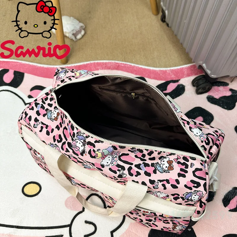 HelloKitty New Travel Handbag Fashion High Quality One Shoulder Fitness Storage Bag Cartoon Versatile Large Capacity Storage Bag
