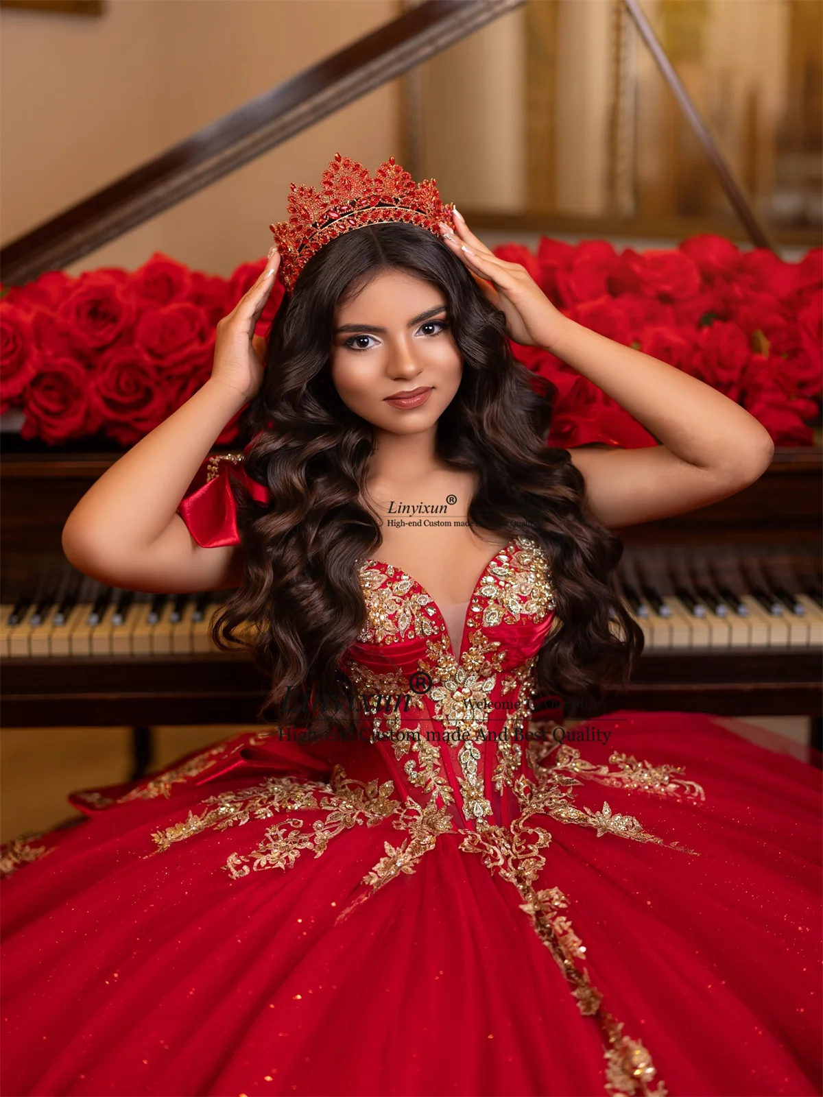 Vestidos de Quinceañera con Apliques de Encaje Mexicano, Vestido de Fiesta con Hombros Descubiertos, Vestido de Cumpleaños Número 16, Vestido Mexicano Personalizado de 15 Años