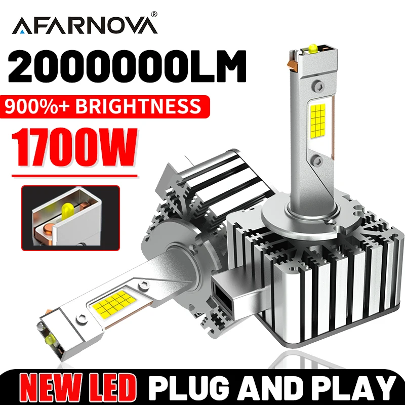 

D3S Led D1S Car Headlight HID Xenon 1:1 D2S D4S Super Bright Canbus 1700W 2000000LM Car Bulb D2R D4R D1R D3R Fog Light Plug Play