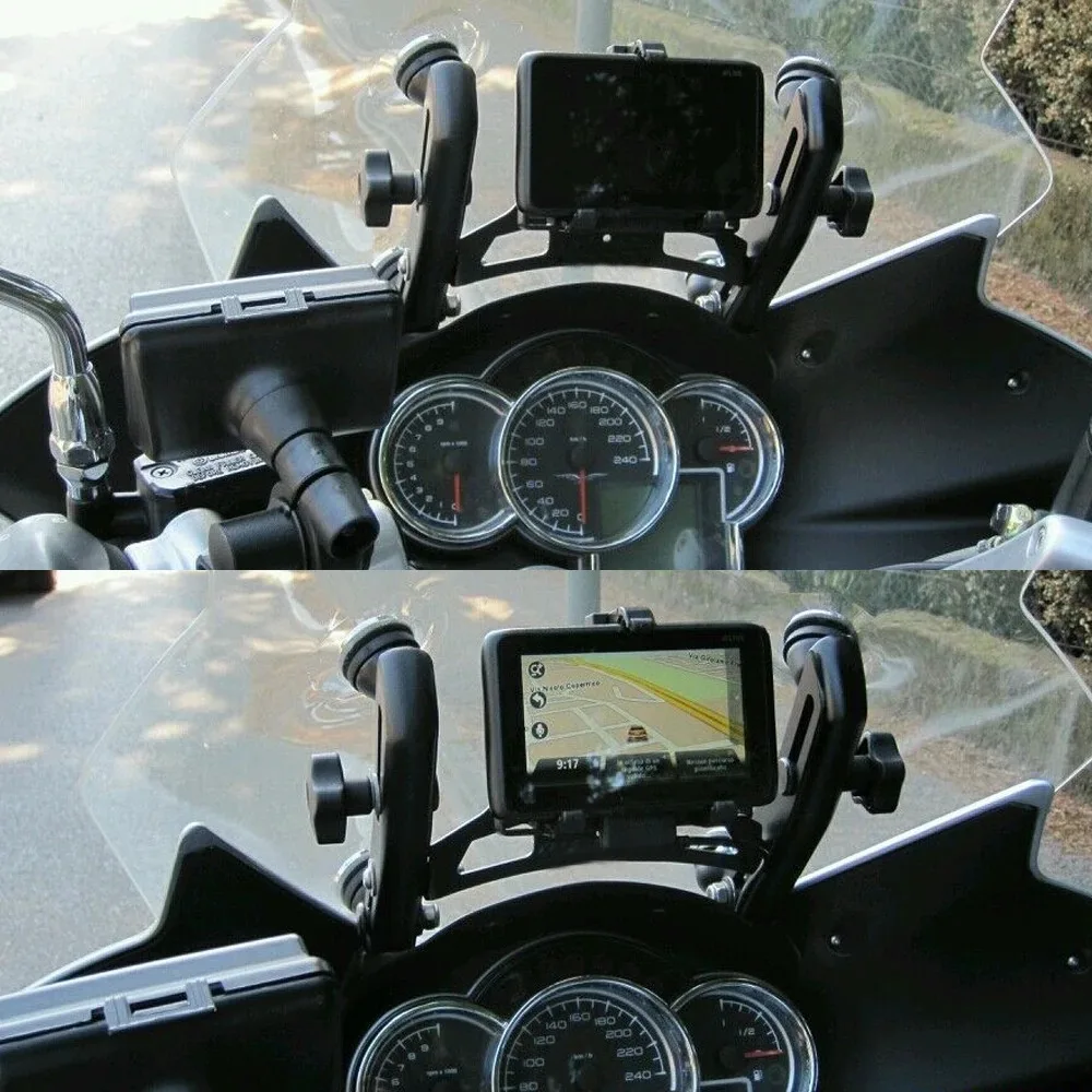 

For GUZZI NORGE 1200 GT 4V STELVIO NTX 1200 Motorcycle Accessories Phone Holder GPS Navigation Bracket Front Stand Mount