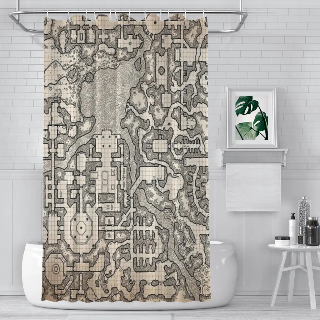 The Winter Tombs - a massive dungeon complex by Dyson Logos Shower Curtain  Bathroom Decoration Shower Curtain Birthday Gift