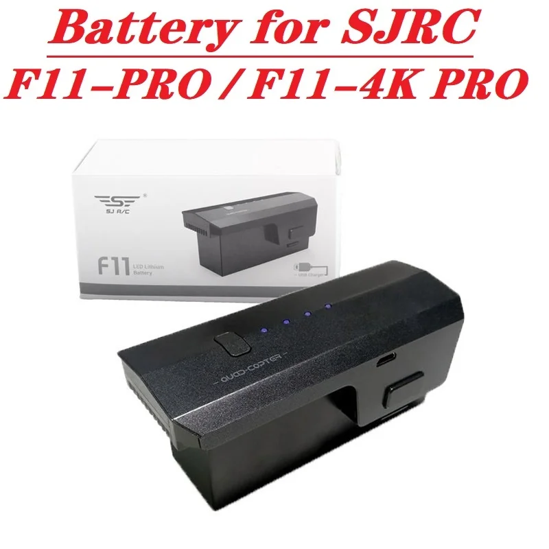 แบตเตอรี่ F11 Lipo ของแท้สำหรับ Sjrc F11 Pro/F11-4K Pro drones แบตเตอรี่5G WiFi GPS อะไหล่คอปเตอร์สี่ใบพัดบังคับวิทยุ FPV 11.1V 2500mAh