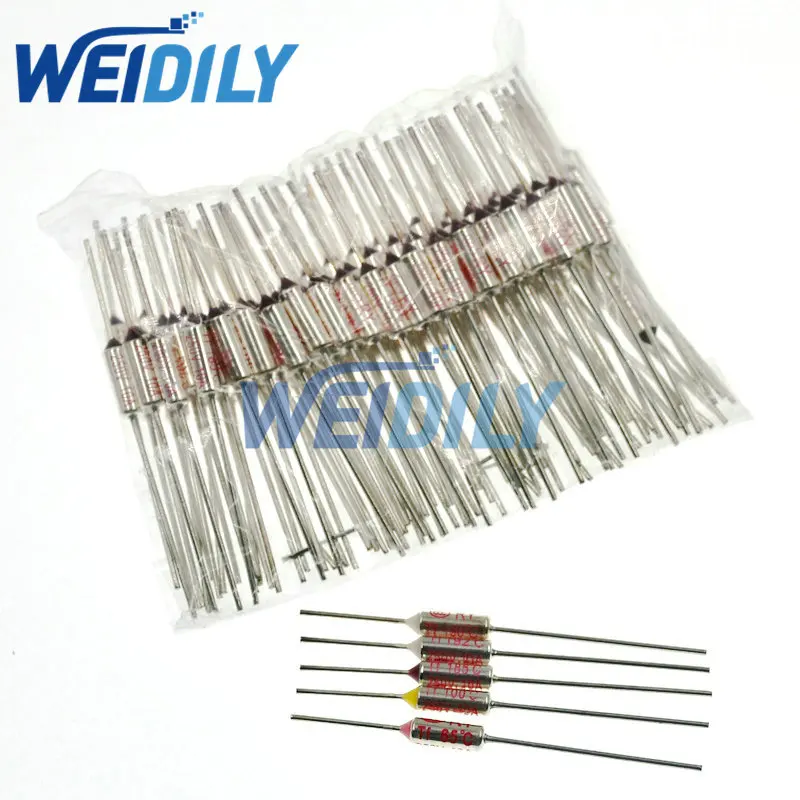 10PCS TF Thermal Fuse RY 10A 250V Temperature 185C 192C 200C 216C 240C 280C 300C