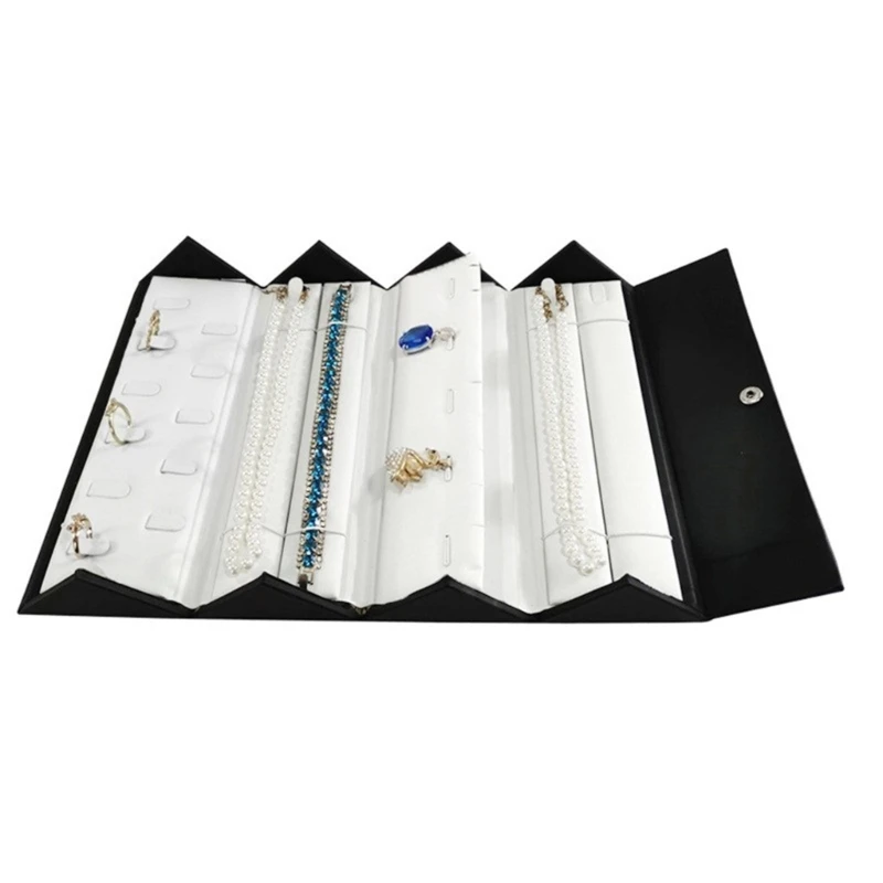 Sophisticated Jewelry Travel Roll With Organizational Compartments for Accessory R3MC