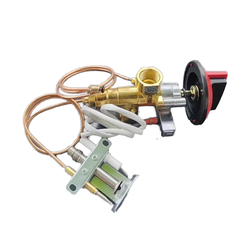 Compact Catering Oven Equipment Heavy-Duty 600/1000mm Gas Valve with Ignition Bracket & Dual Flame Sensors Oven Parts