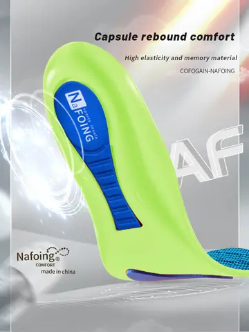 Orthopedic Insoles for Feet Sport Shock-absorbing Insole for Shoes Arch Support Plantar Fasciitis Templates Pads Men Women Sole