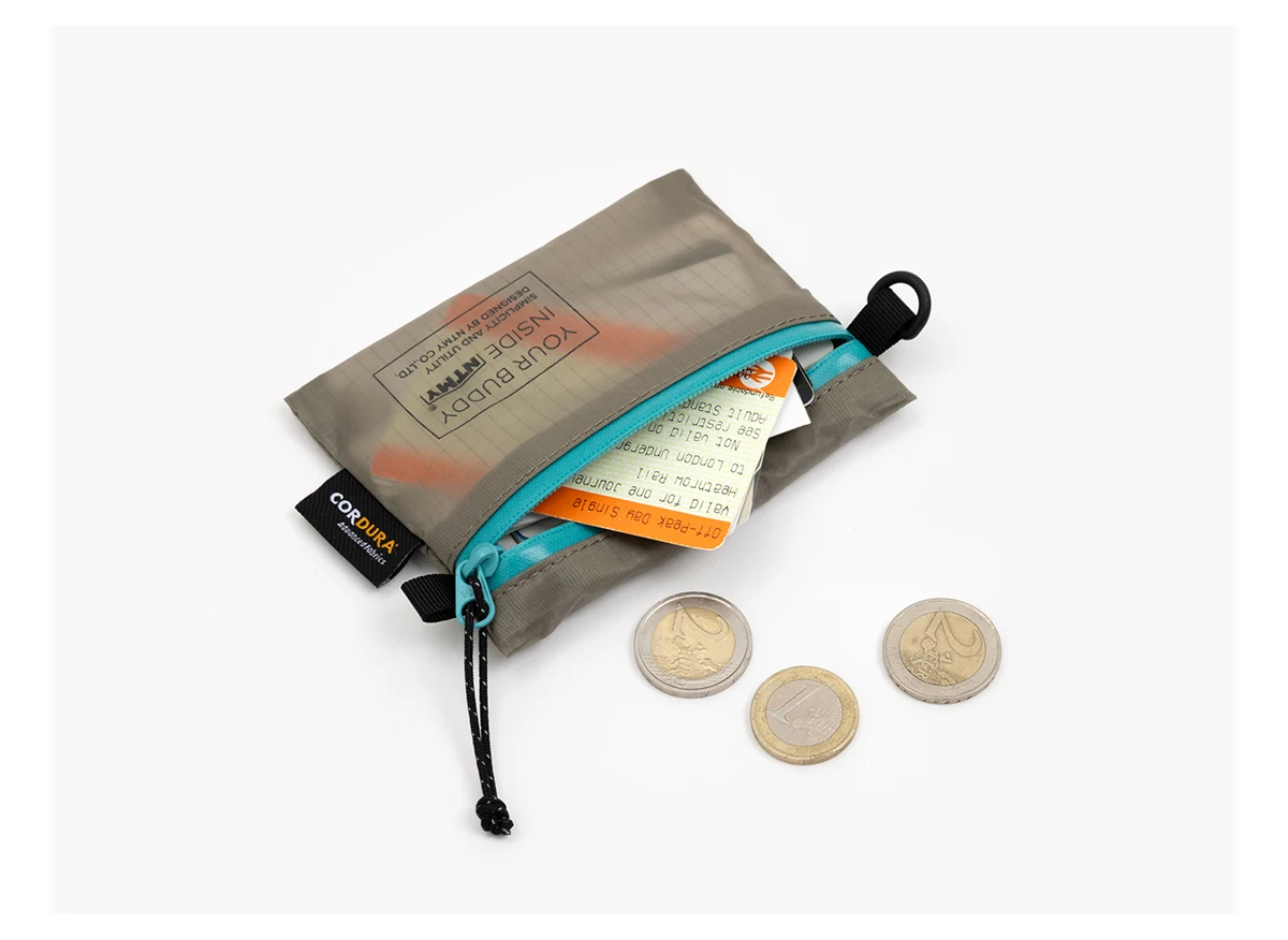 2025ss Waterproof Small Pouch Outdoor Hiking Lightweight Silicone-Coated Coin & Card Organizer Pouch Mini Wallet Durable Purse