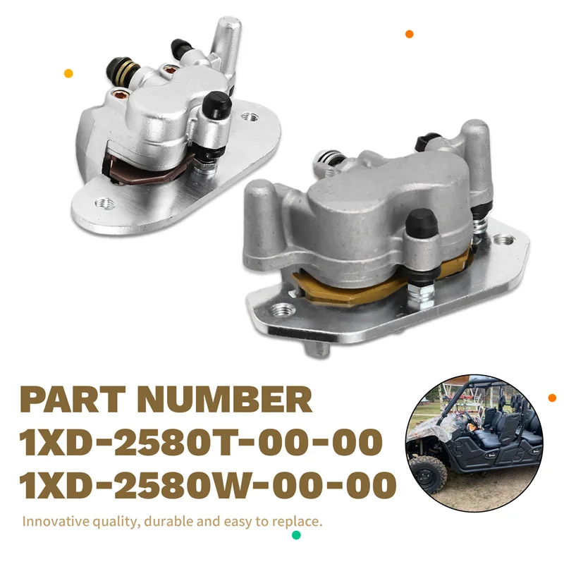 A03Z-For Viking 700 Wolverine X2 X4 700 850 2014-2022 4PCS Motorcycle Brake Caliper 1XD-2580T-00-00 1XD-2580W-00-00