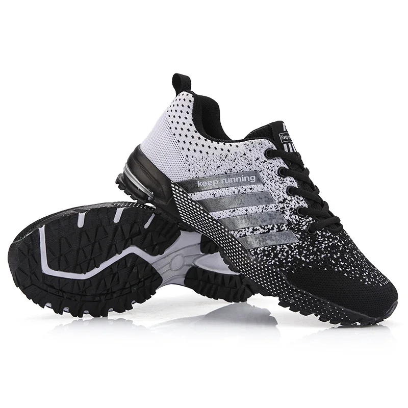 New 2024 Men Running Shoes Breathable Outdoor Sports Shoes Lightweight Sneakers for Women Comfortable Athletic Training Footwea