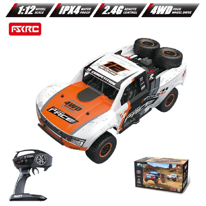 HB RC Car HB-RD1201 1:12 4WD Drift Short Course Truck with LED Lights, Cruise Control, Gyroscope – RC Toy for Kids and Adults