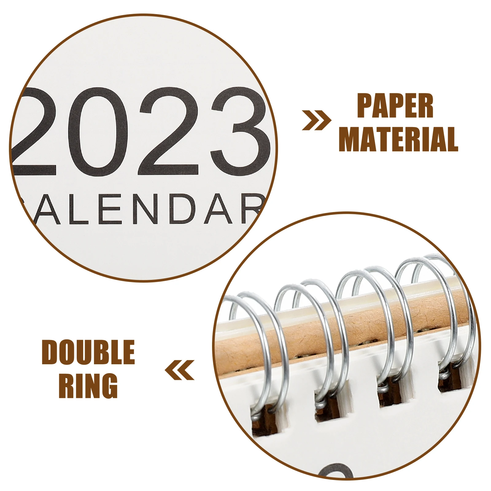

2023 Desk Calendar Thick Paper Material Monthly Planner Schedule Organizer Freestanding Desktop Calendar Home Office