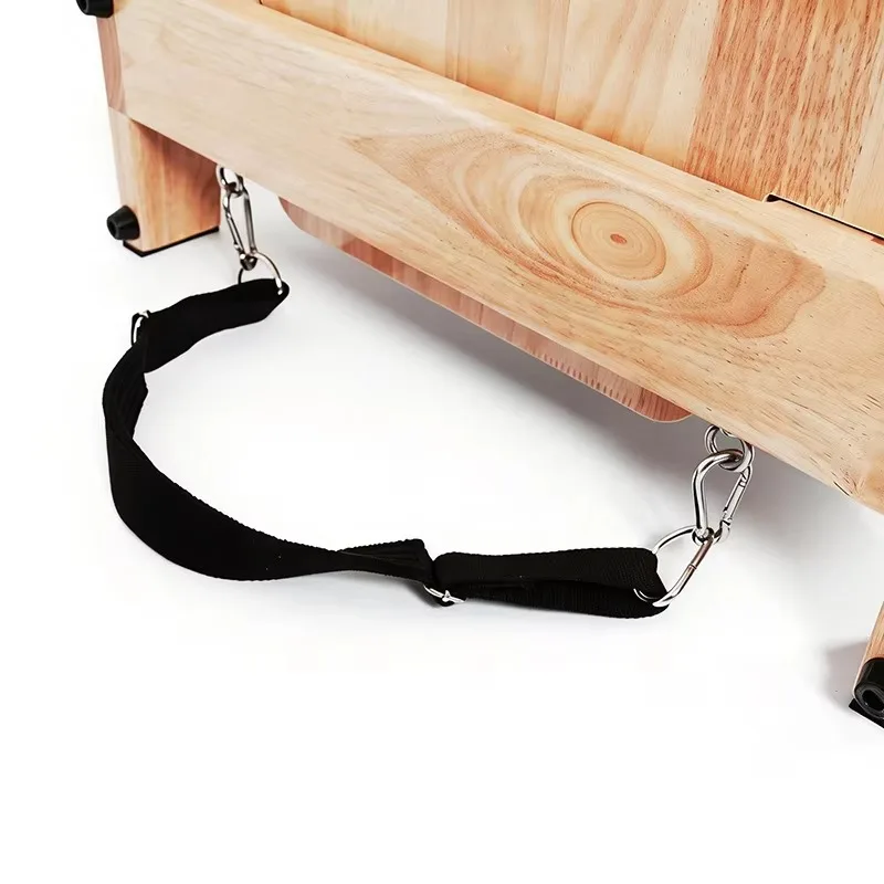 Factory Customized Oak Pilates Equipment Foldable Pilates Bed with Wheels Easy to Store