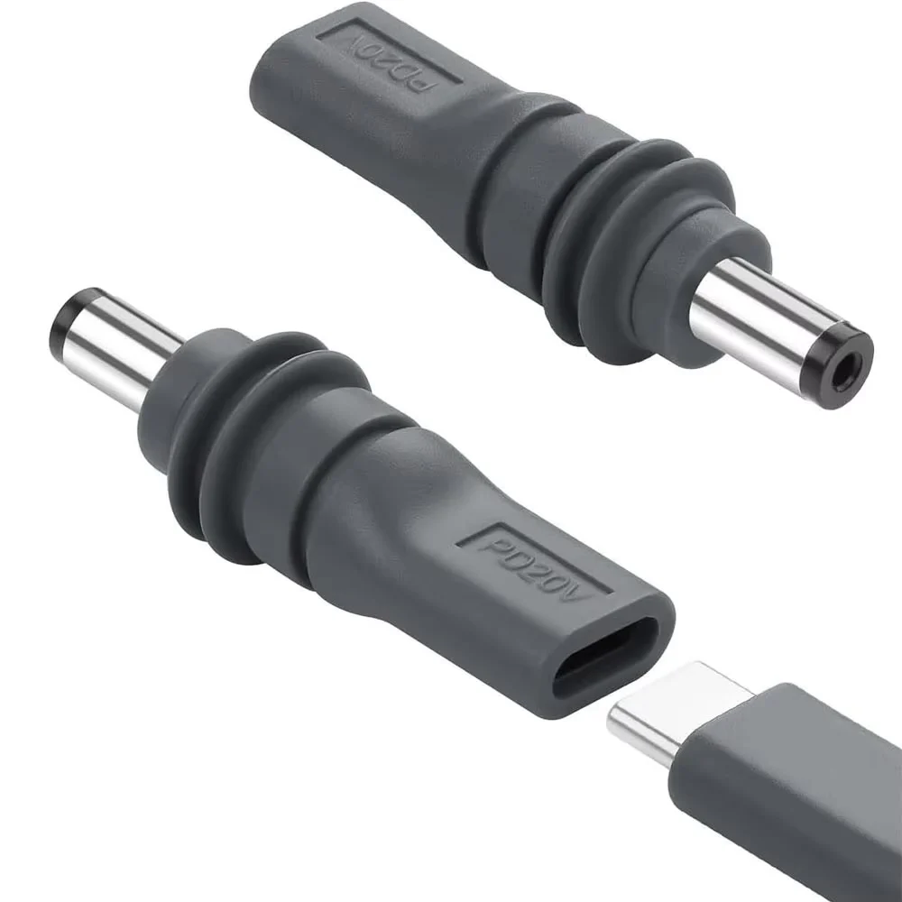 C to DC/DC to DC Power Adapter for Starlink Mini PD100W USB C Female to DC5521 Male Connector Charge Barrel Jack Power Adapter