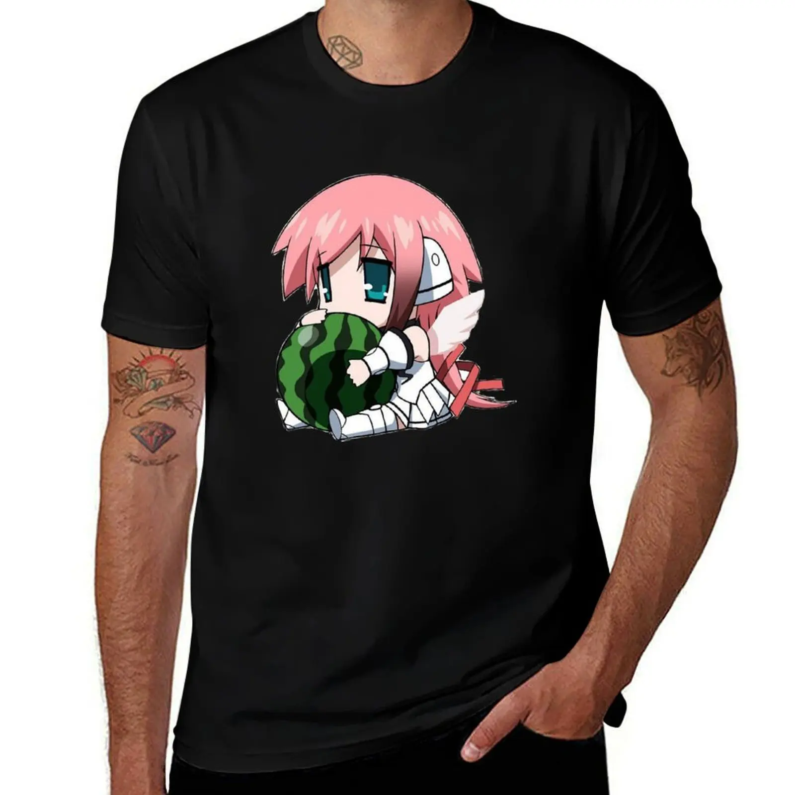 Ikaros Heaven&X27;S Lost Property Anime Chibi 1 T-Shirt animal prinfor boys summer clothes oversizeds men graphic t shirts