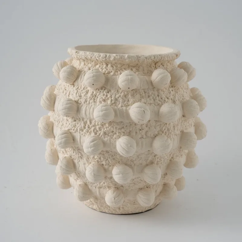 Wabi Sand Wind New Chinese Creative Ceramic Handmade Float Vase Home Furnishing, Living Room Art Flower Arrangement Pottery Pot